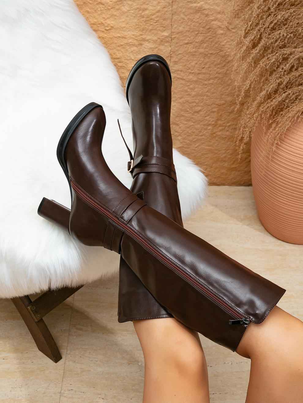 Boots Classic Party below the Knee Side Zipper