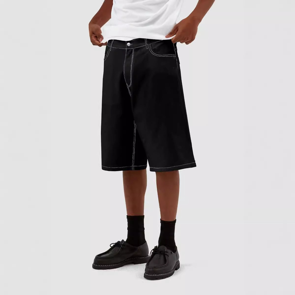 European And American Men's New Denim Shorts
