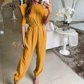 Half Sleeve Jumpsuit Spring
