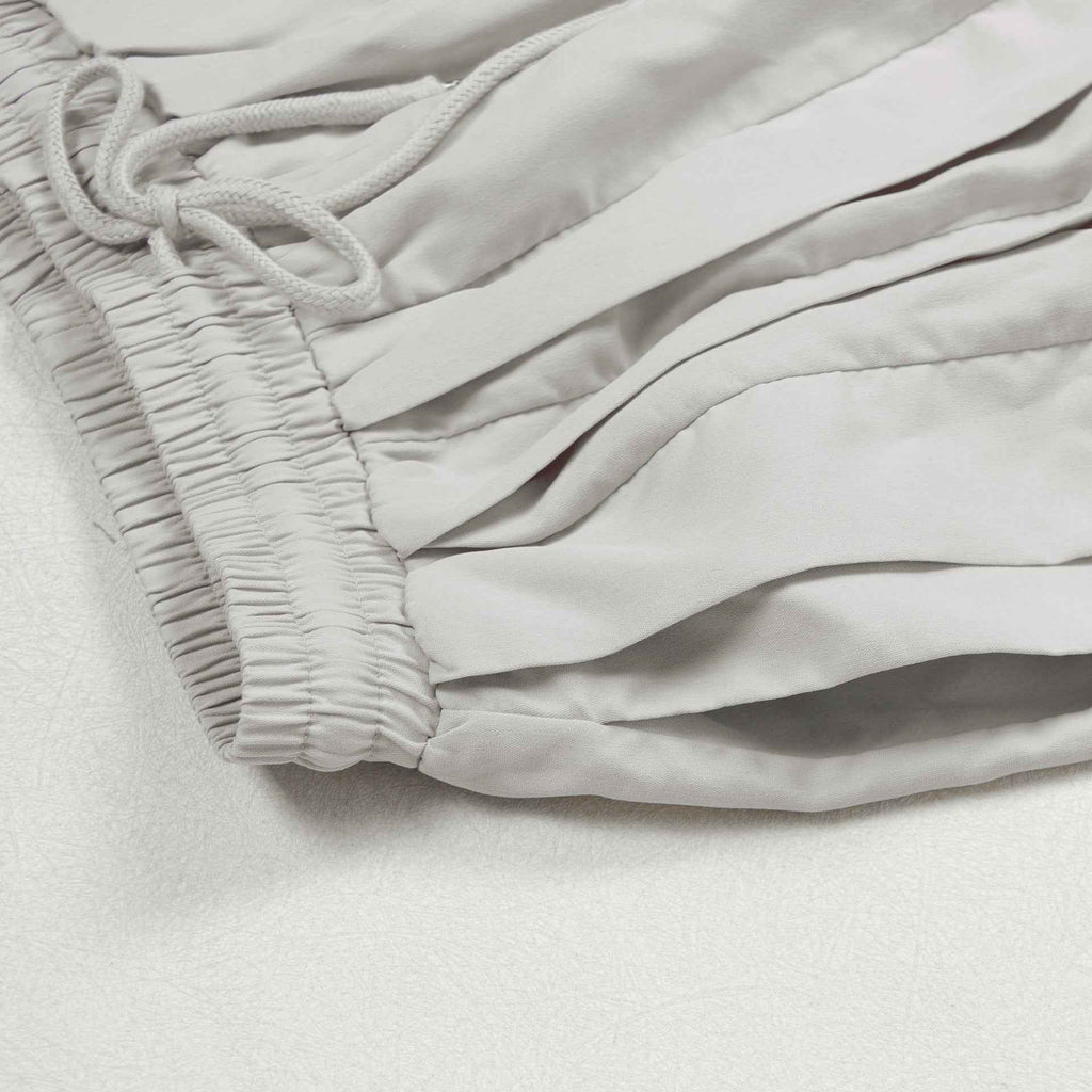 Rise Ruffle Banded Sweats Jeans
