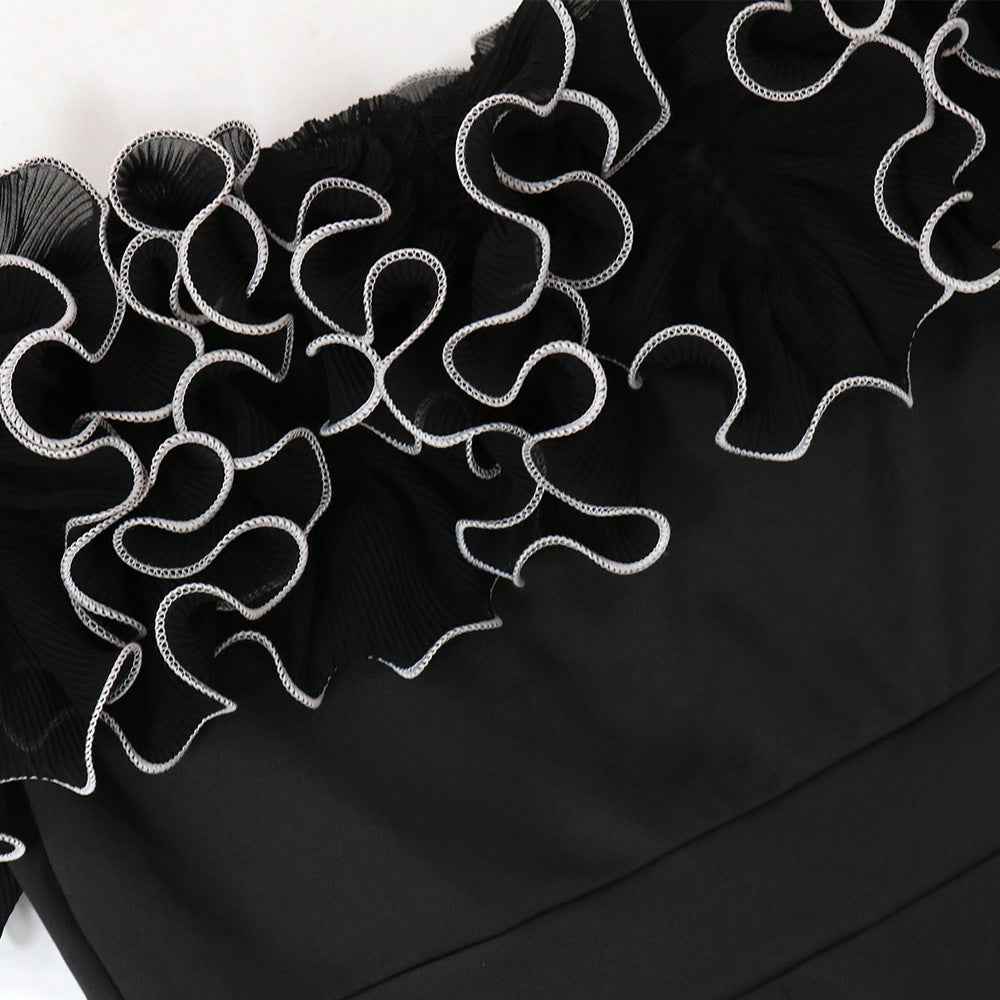Popular Sexy Tight Flounce Jumpsuit
