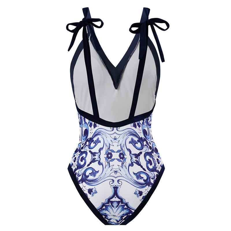 Two Piece One Piece With Skirt Swimsuit Anti Exposure Swimsuit