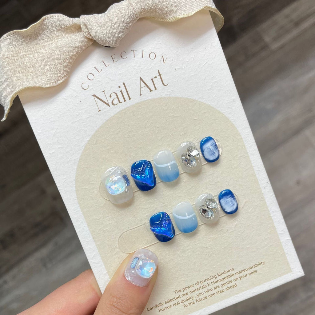0938- Handmade press on nails fake nails removable