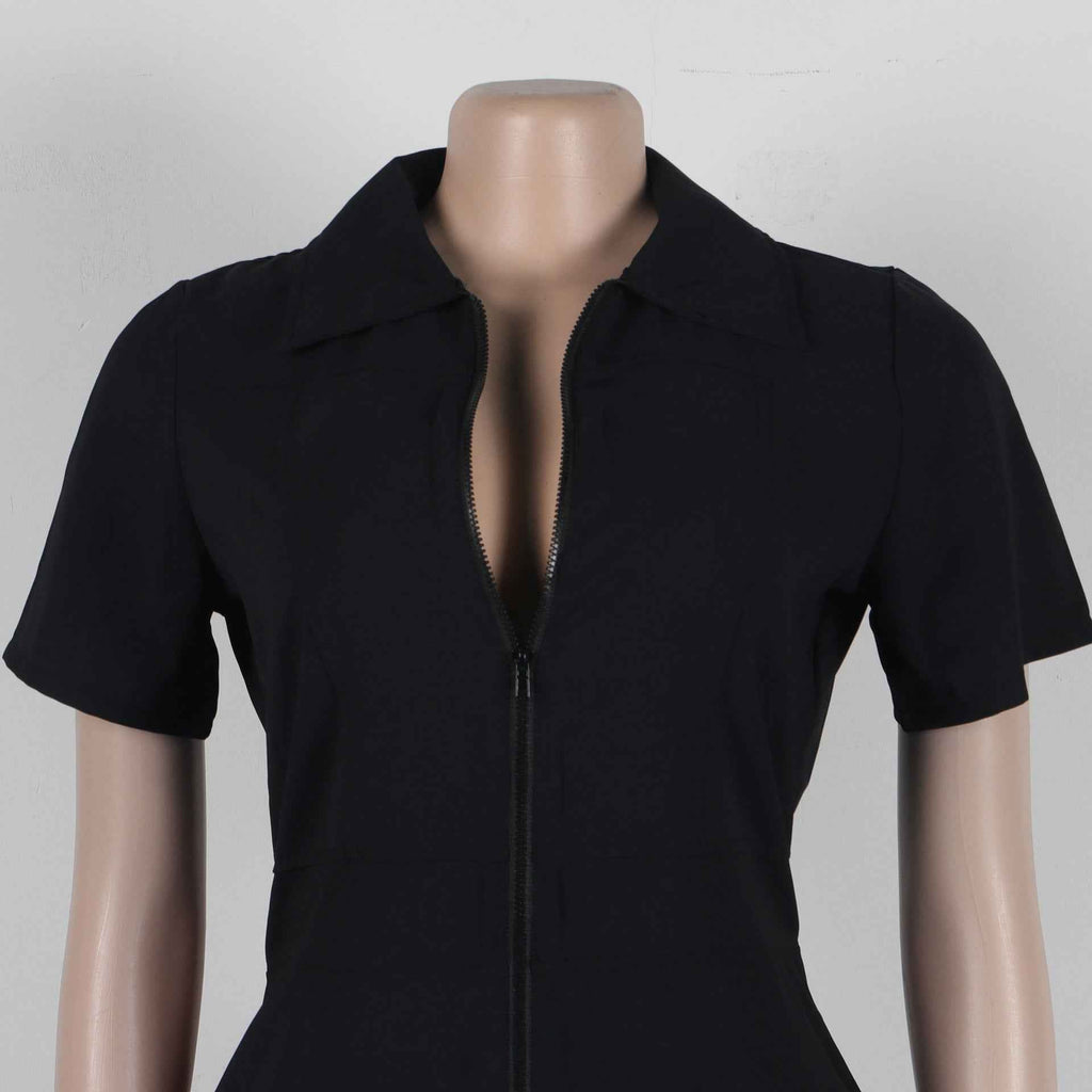 Sexy Summer Jumpsuit with Pocket and Zipper MUNSIEUR