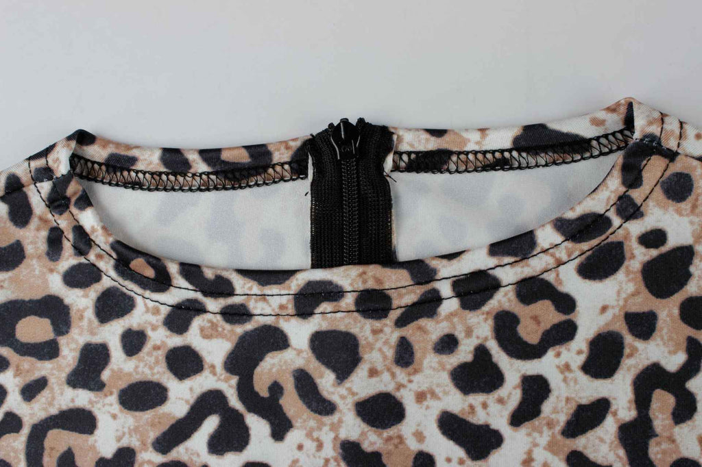 Slim Stretch Sexy Leopard Print Romper