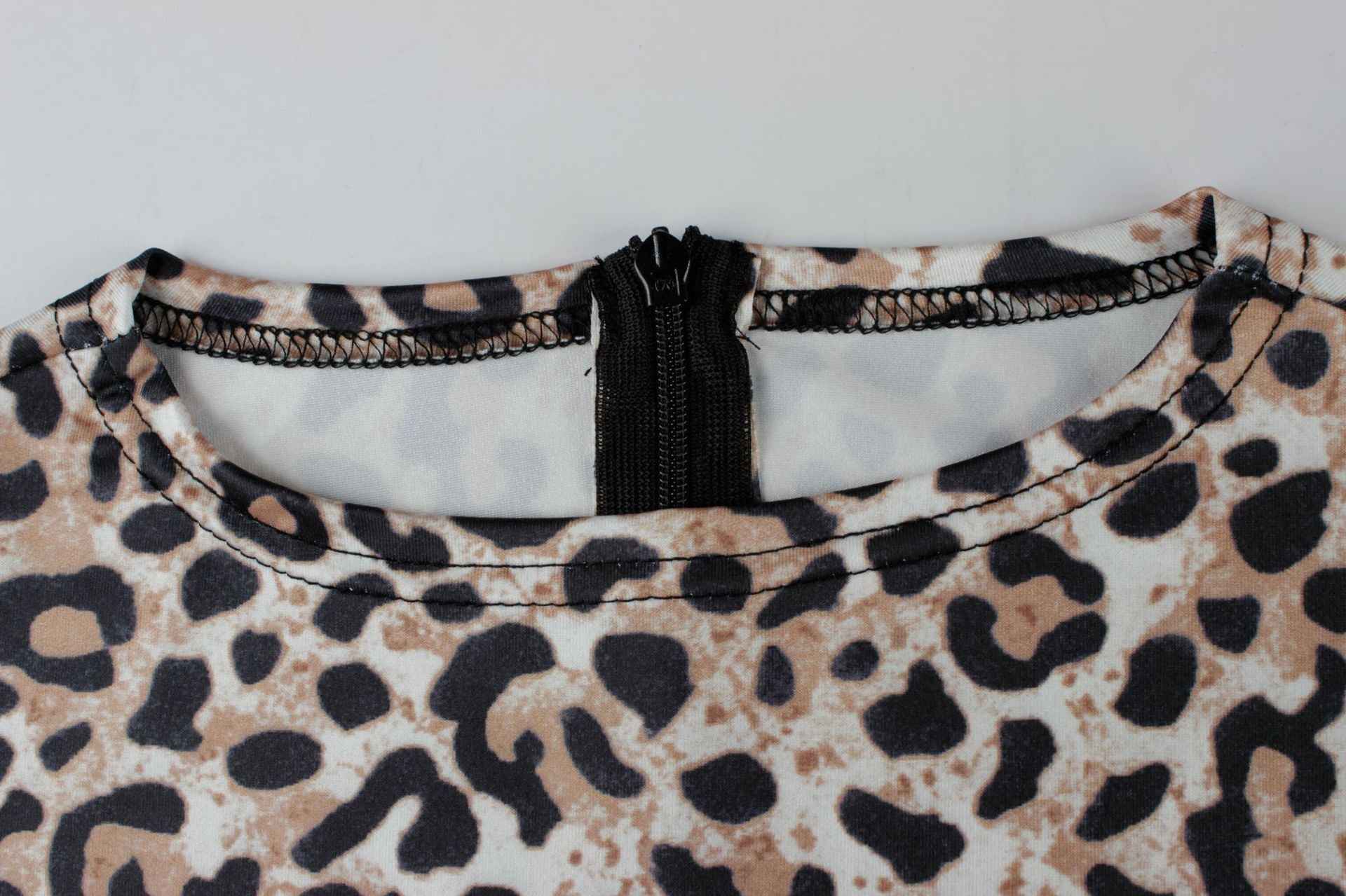 Slim Stretch Sexy Leopard Print Romper