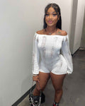 Tight Sexy Knit Romper