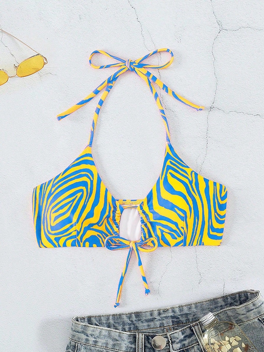 Women Swimsuit Exercise Bikini Swimsuit Bikini Unlined Top
