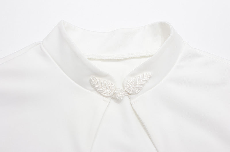 Women's Solid Color Cutout Sleeve T-shirt