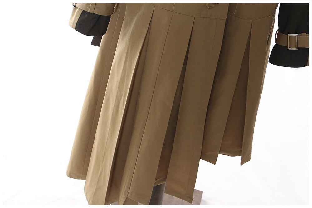 Irregular Asymmetric Contrast Color Mid Length Jacket Women's Trench MUNSIEUR