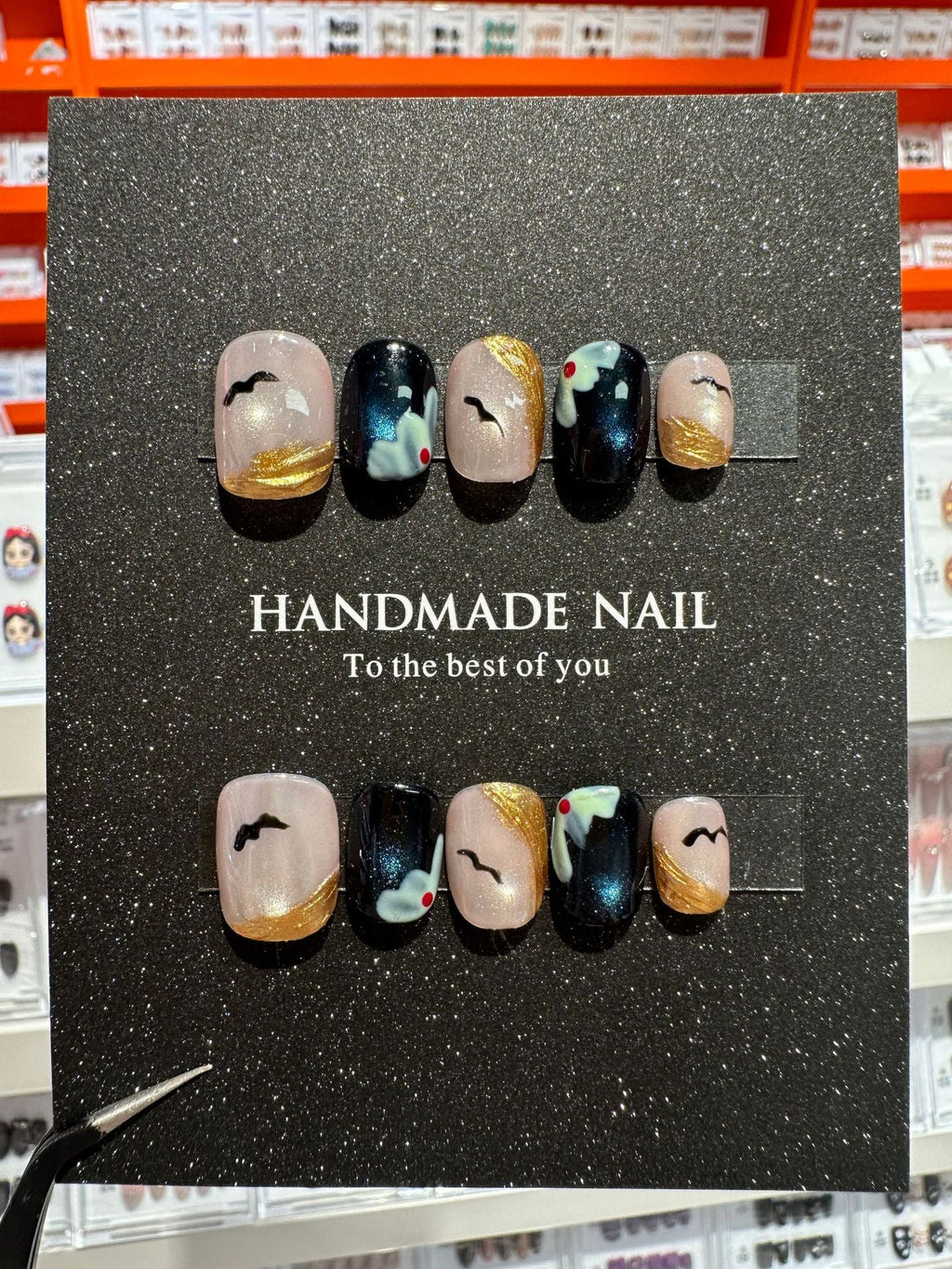 Christmas handmade nail wear temperament gentle nail art nail patch
