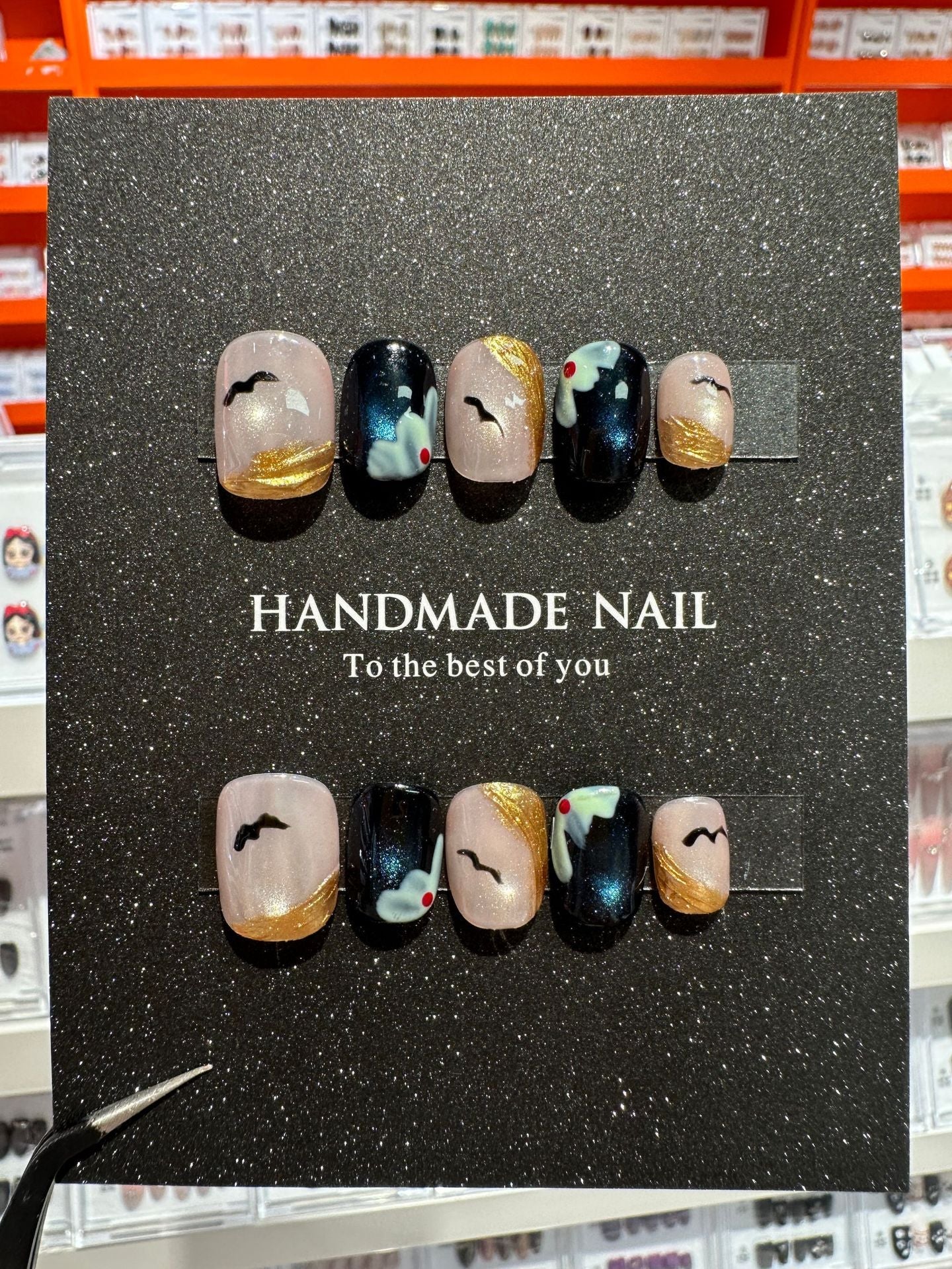 Christmas handmade nail wear temperament gentle nail art nail patch