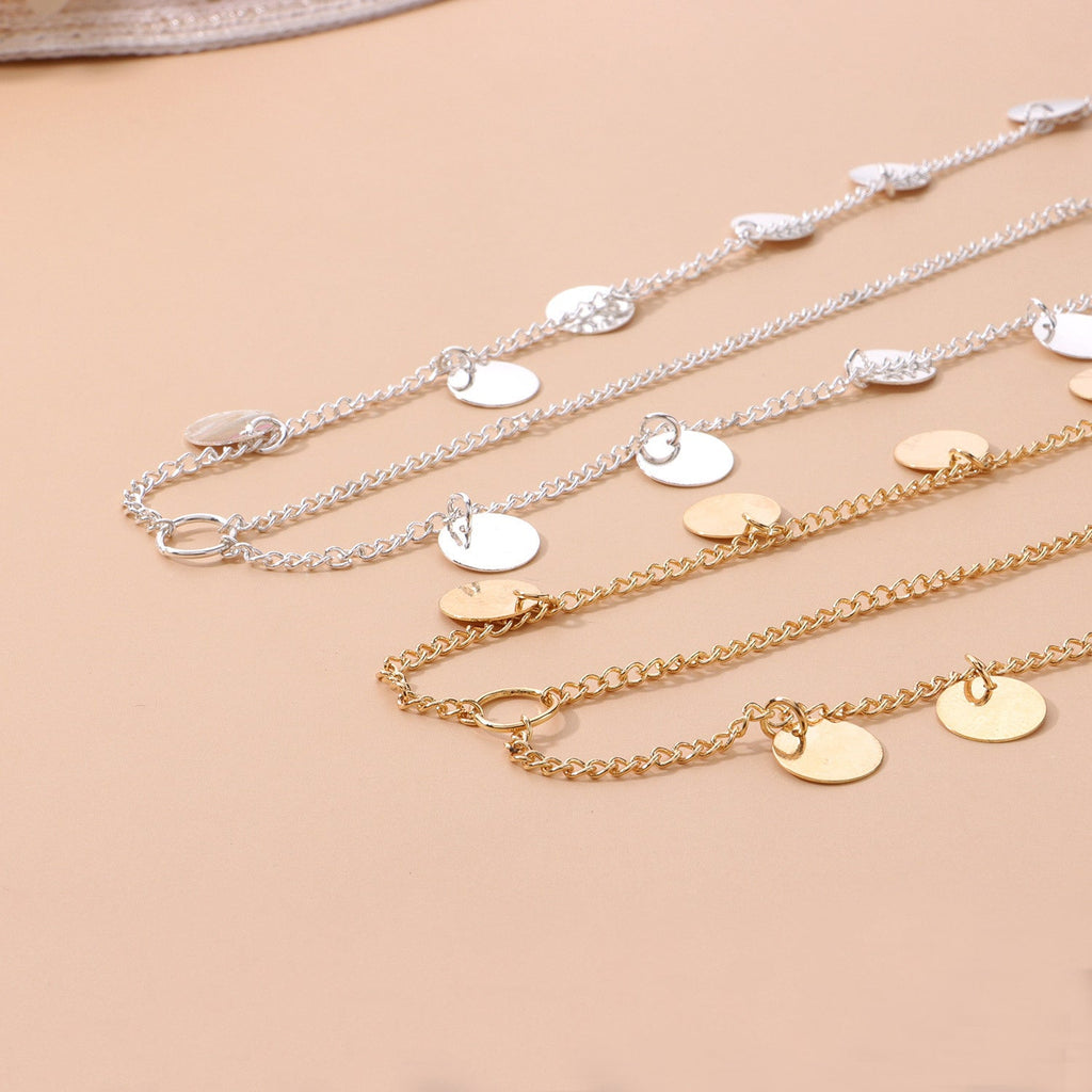 Bohemia Tassel Round Charm Head Chain Jewelry