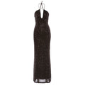 Elegant Halter Sequ Slim Dress