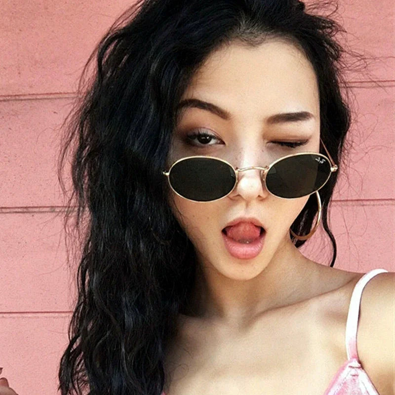 Influencer Retro Metal Sunglasses