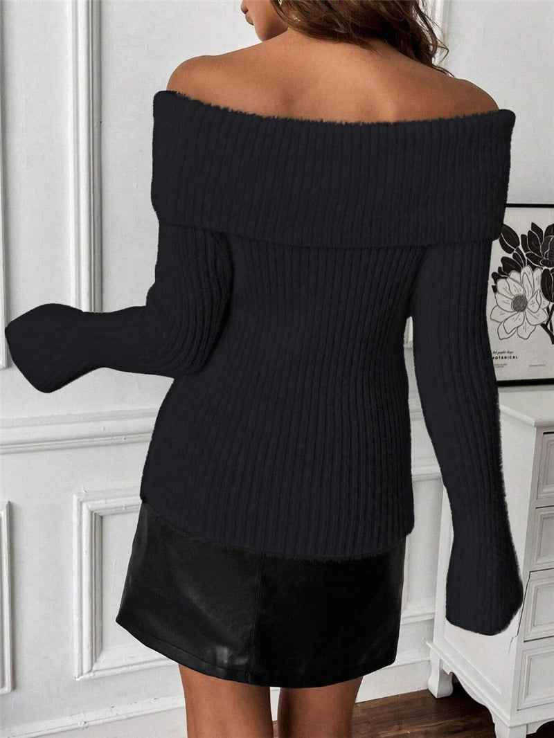 Shoulder Baring Sweater
