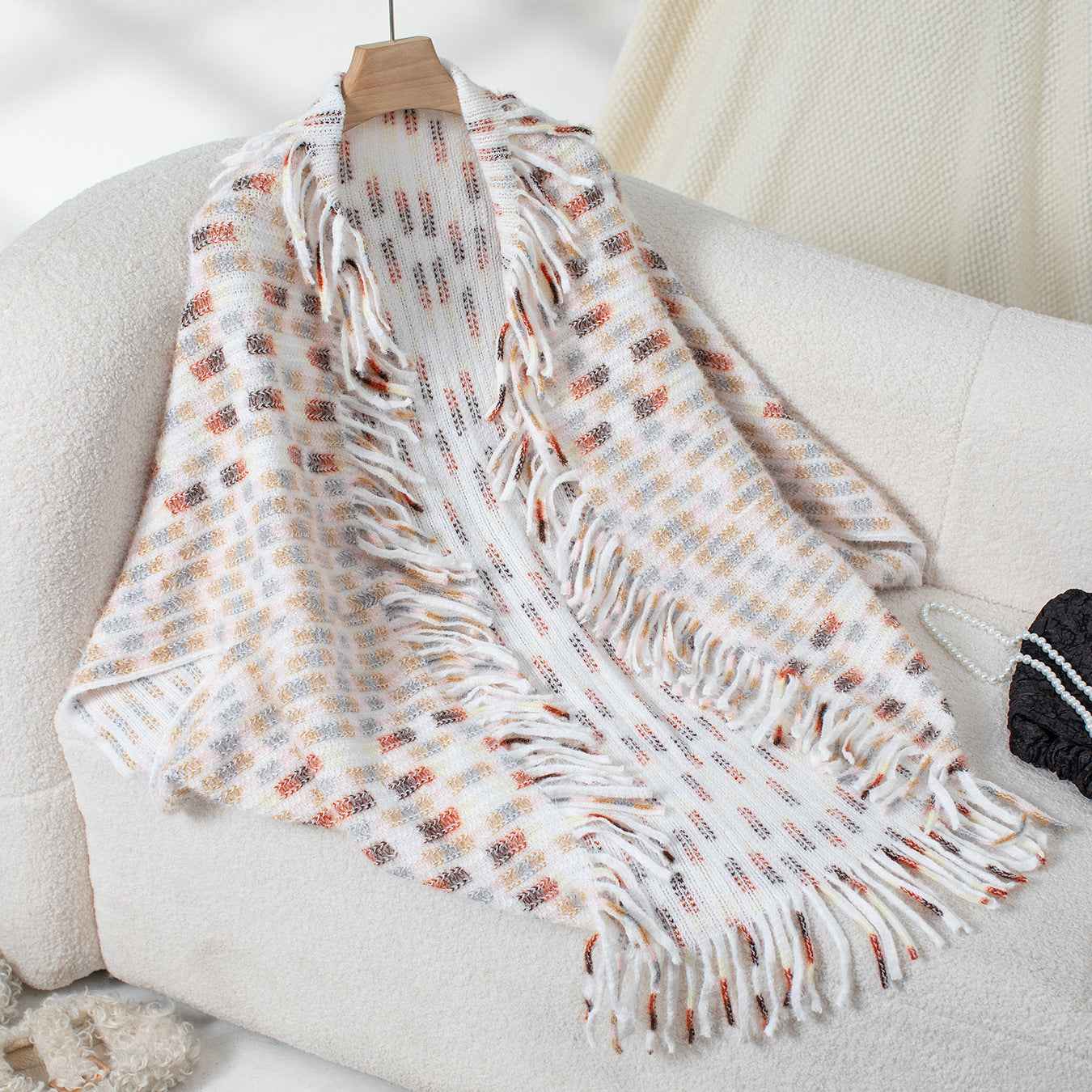 Casual Loose Sweater w Tassels (one size)