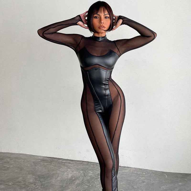 Women's Mesh Jumpsuit