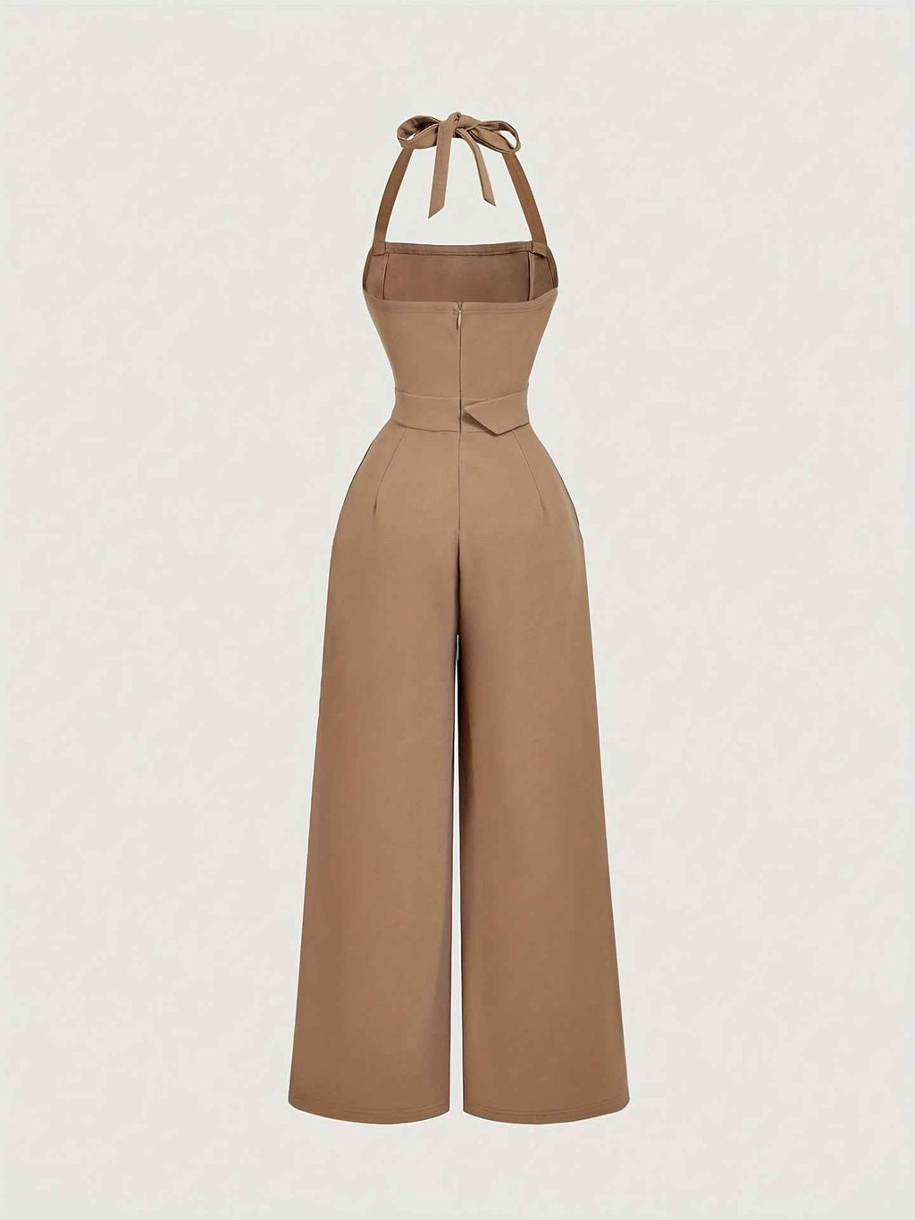 High End Simple Sleeveless Jumpsuit