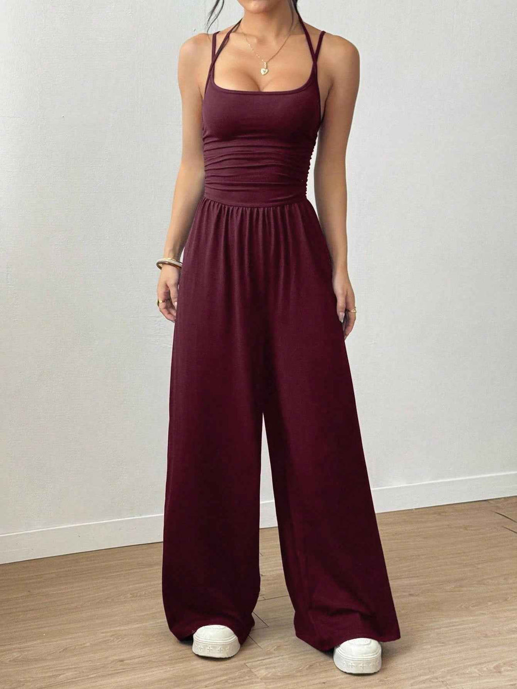 Casual Spaghetti Strap Jumpsuit