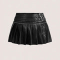 Sexy Pleated Skirt Pleated Split Skirt