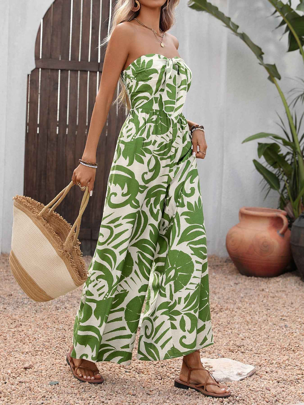 One Piece Tube Top Jumpsuit