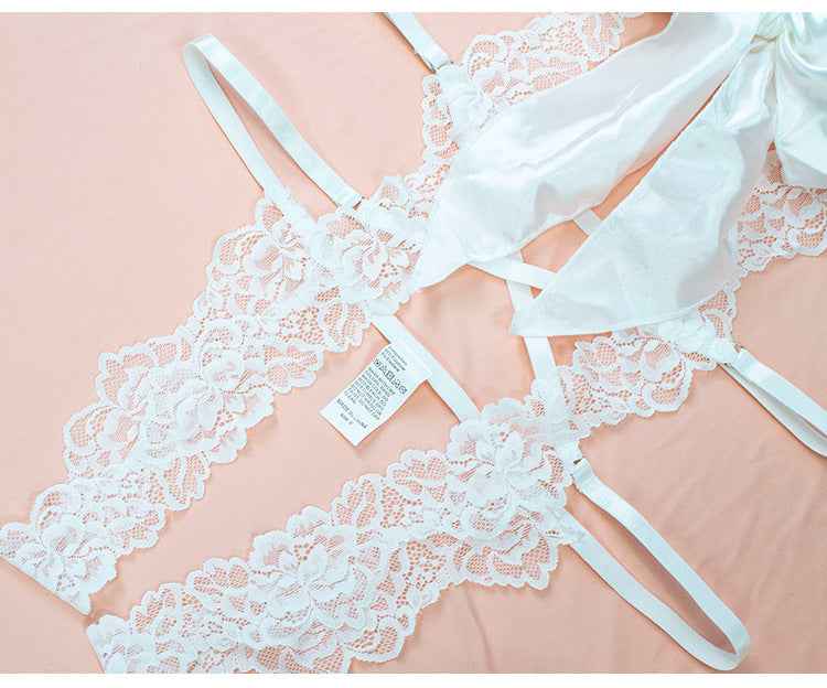 Cutout Bow Lace Teddy — Dark Intimates