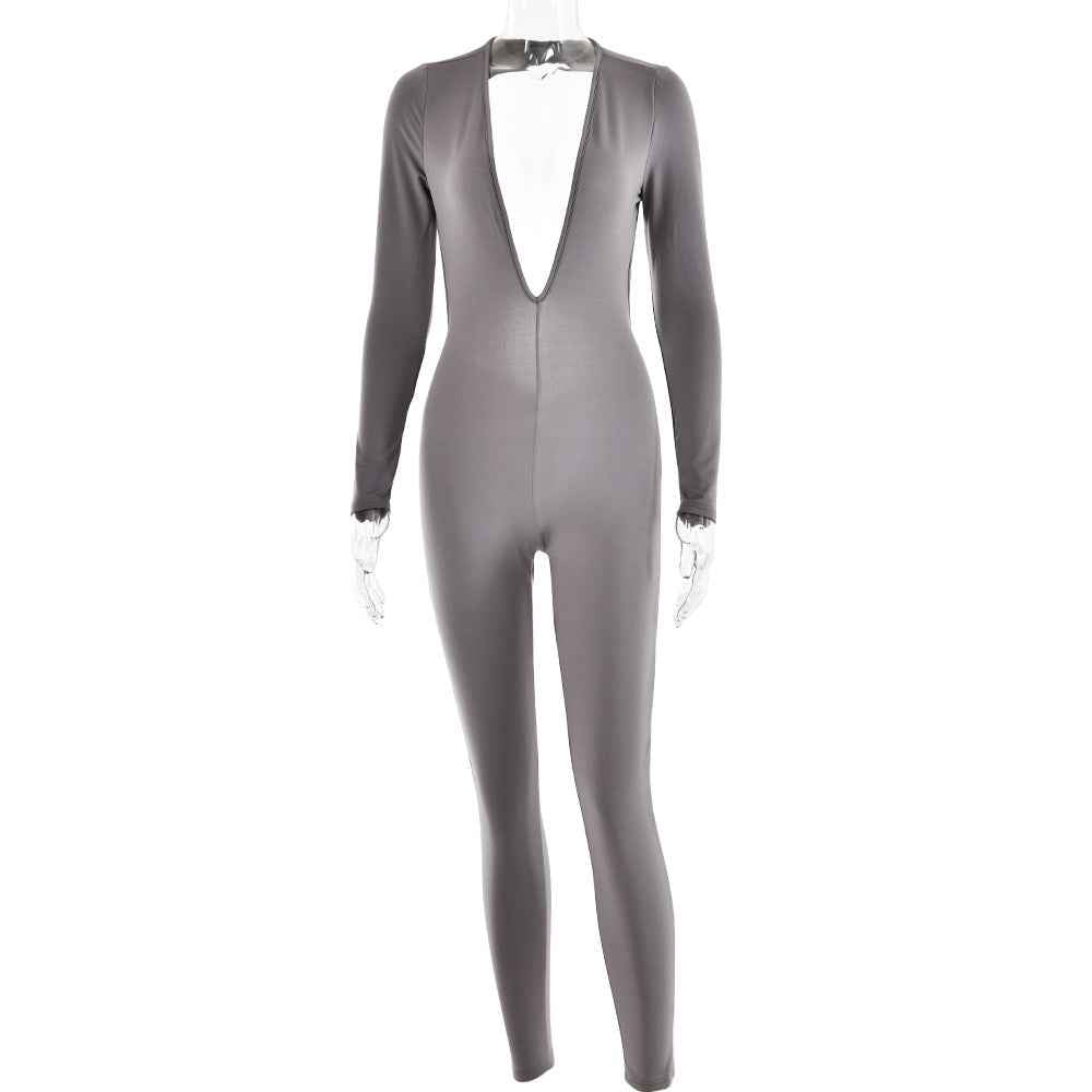 Sexy Backless Tight Jumpsuit