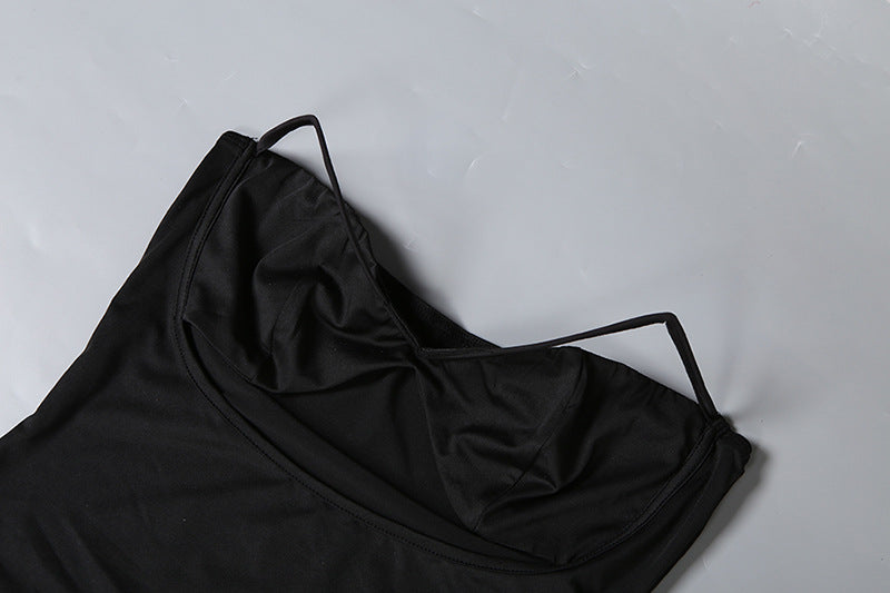 Tube Top Hollow Out Skirt Set
