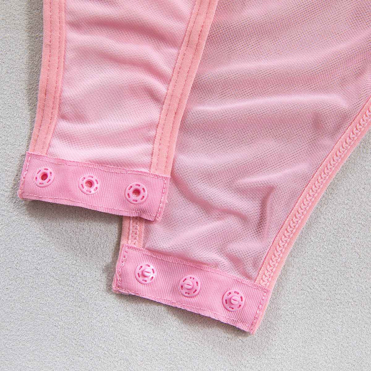 Lace Stitching Elastic Mesh Flared Bodysuit