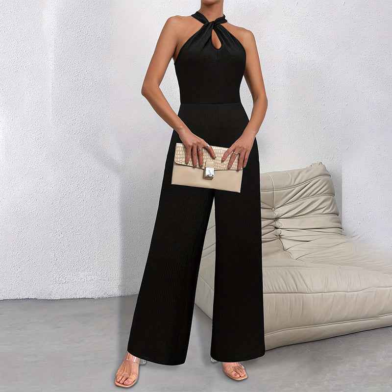 Jumpsuit Elegant Halter Sleeveless Goddess Jumpsuit Casual