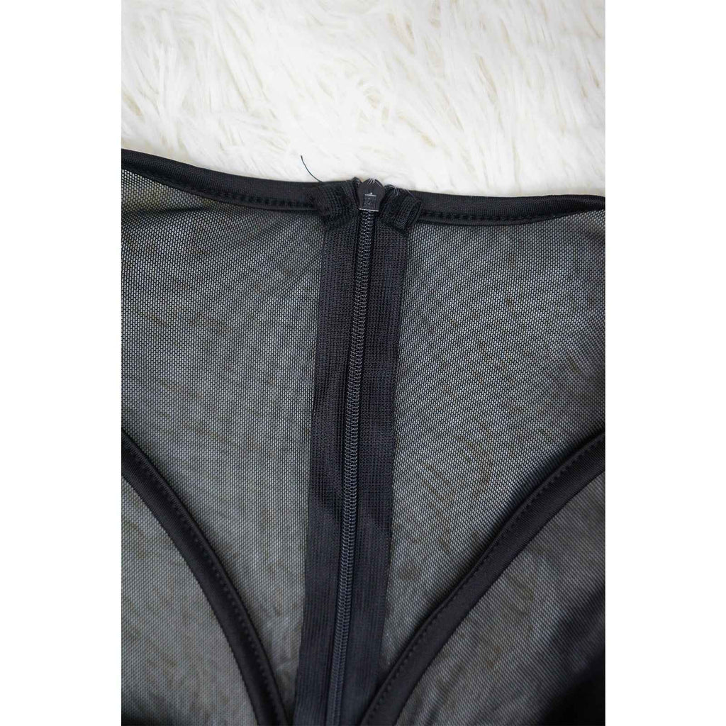 Solid Color Sexy See through Jumpsuit Women