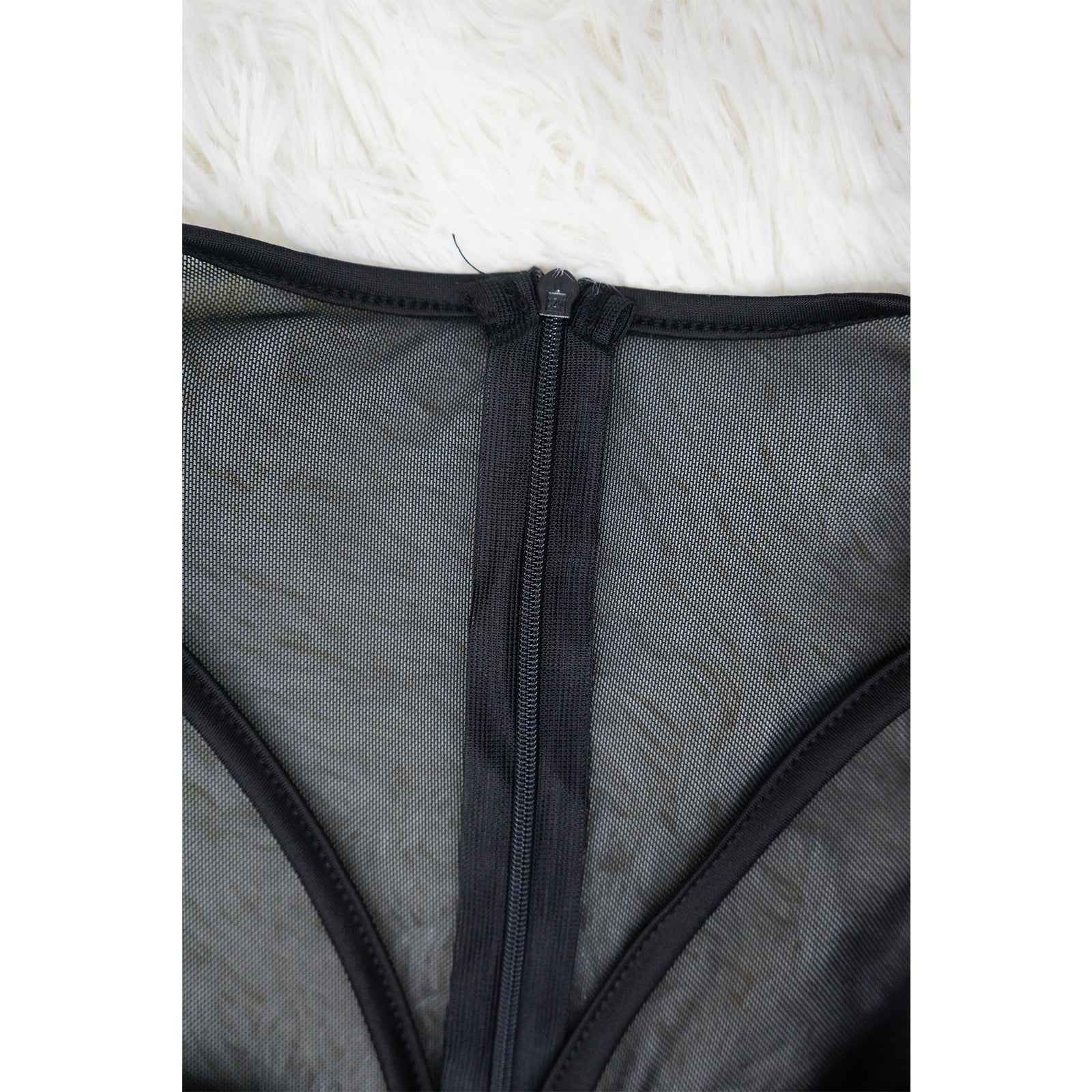 Solid Color Sexy See through Jumpsuit Women
