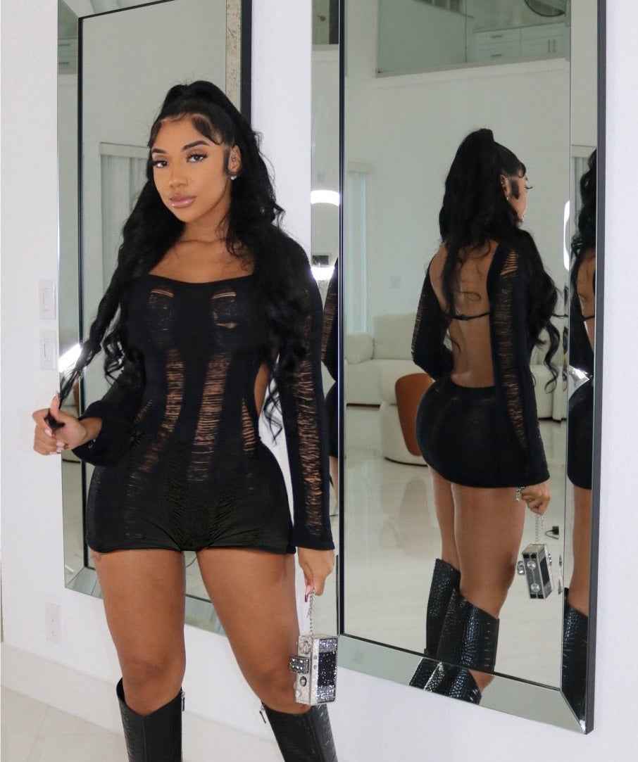 Tight Sexy Knit Romper