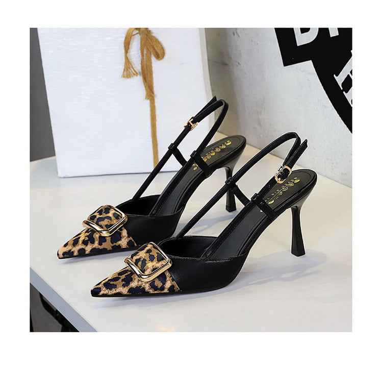 Back Strap Stiletto Heel Pumps for Women