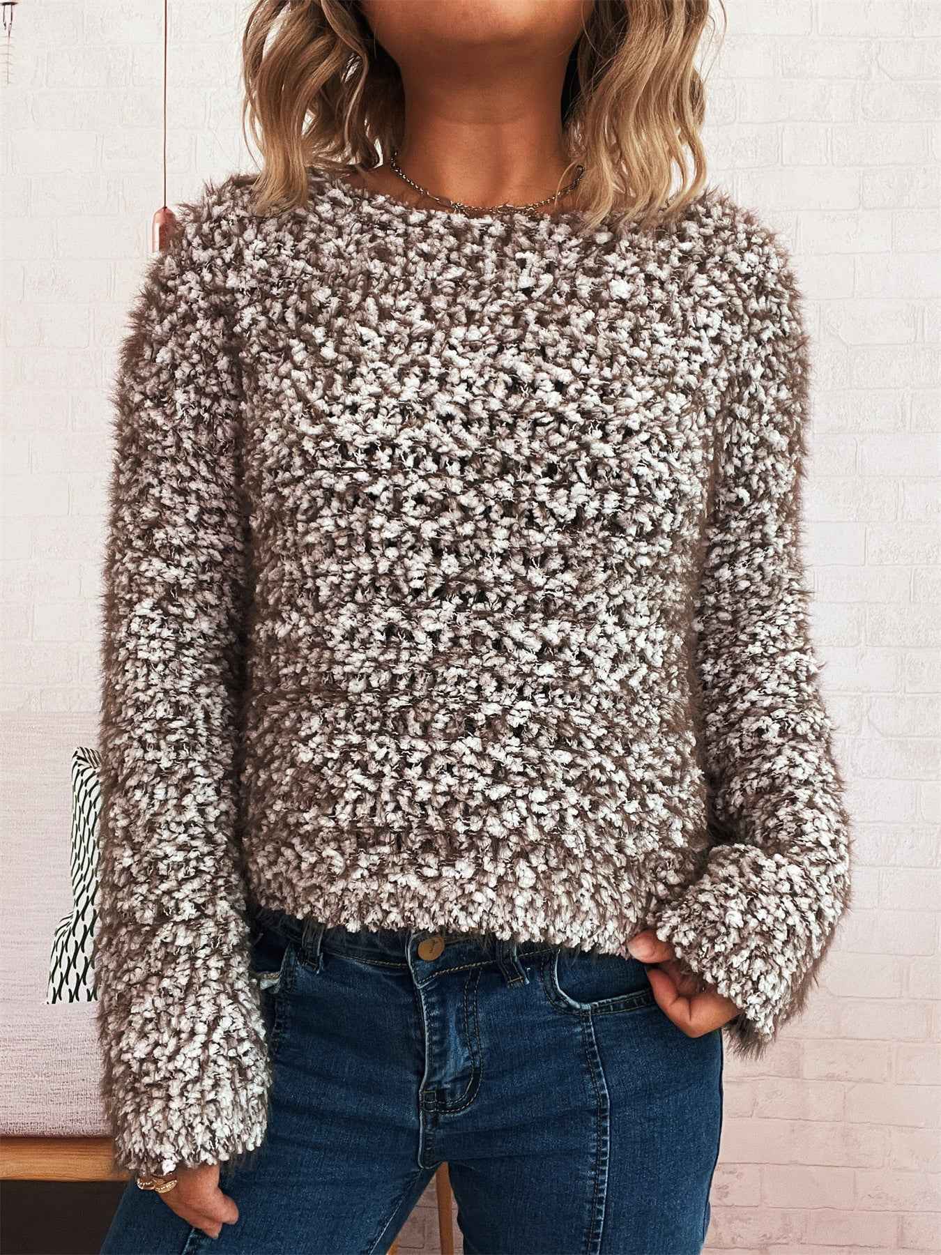 Hand Knitted Pullover Sweater