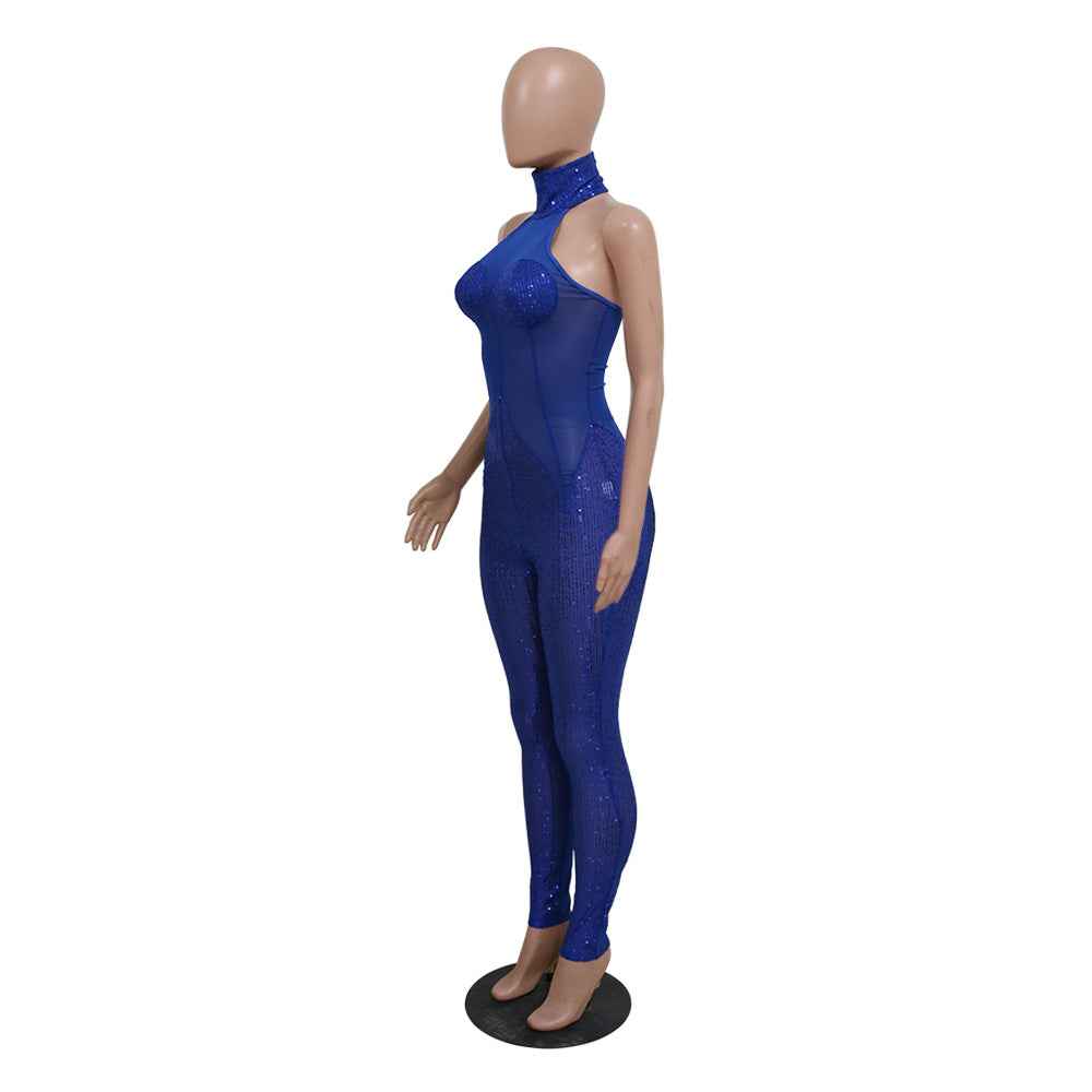 Sexy Sequin See through Jumpsuit