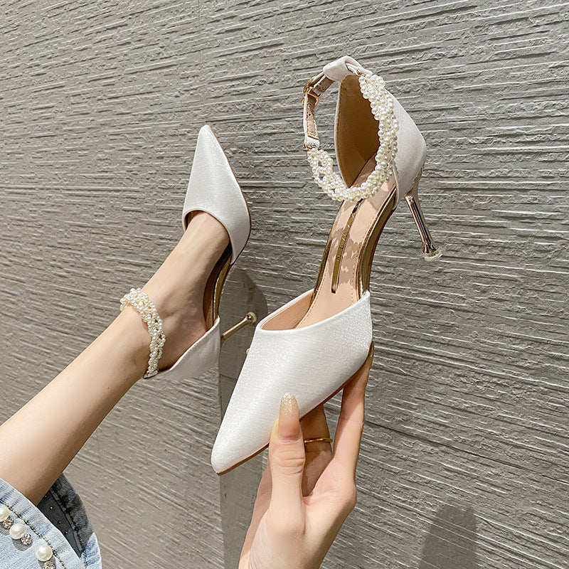 Women's New Stiletto Mid-heel All-match