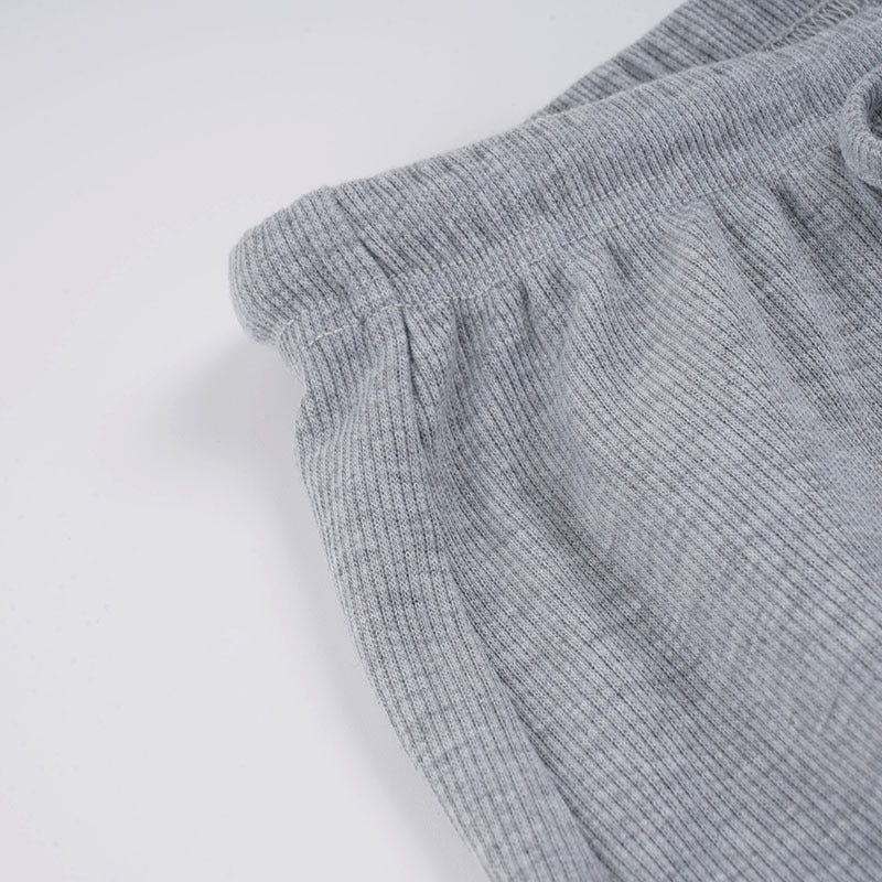 Sunken Top Drawstring Pajamas Set Solid Color Loose Two Piece Loungewear Set MUNSIEUR Essential