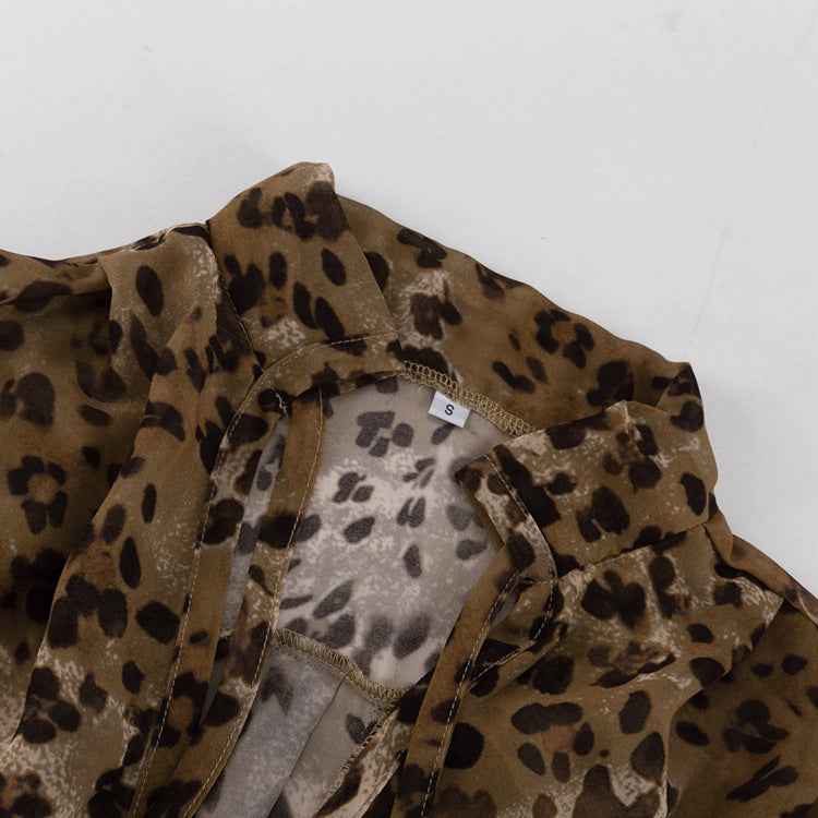 Leopard Print Design Blouse