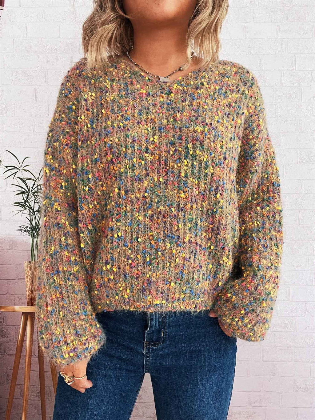 Knitted Pullover Sweater for Women
