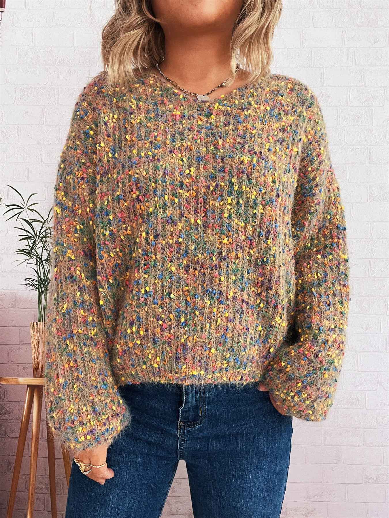 Knitted Pullover Sweater for Women