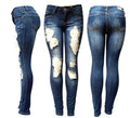 Slimming Jeans for Women Ripped Design Denim