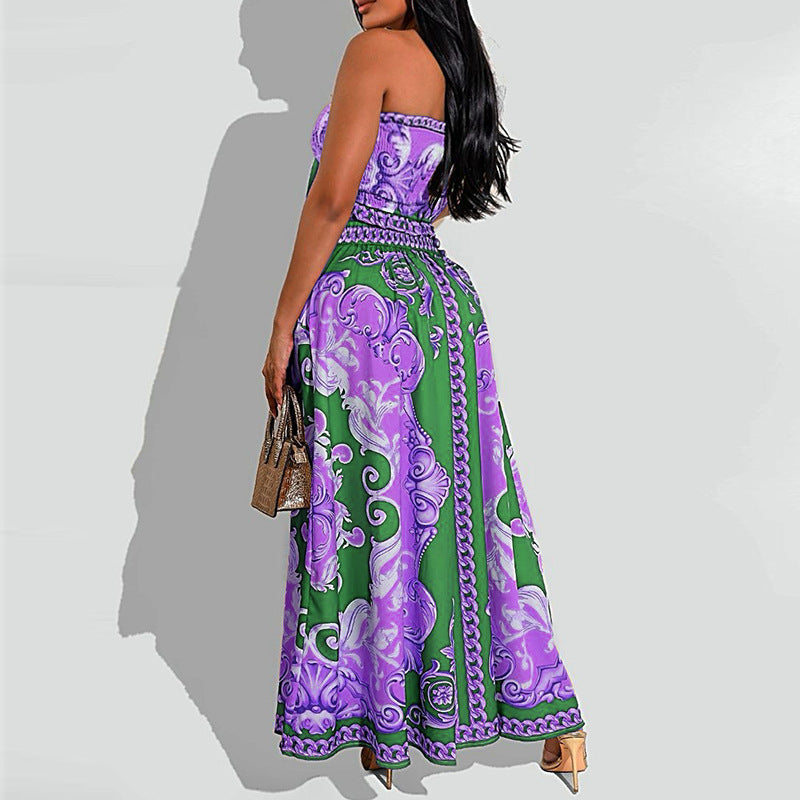 Mid Length Skirt Set