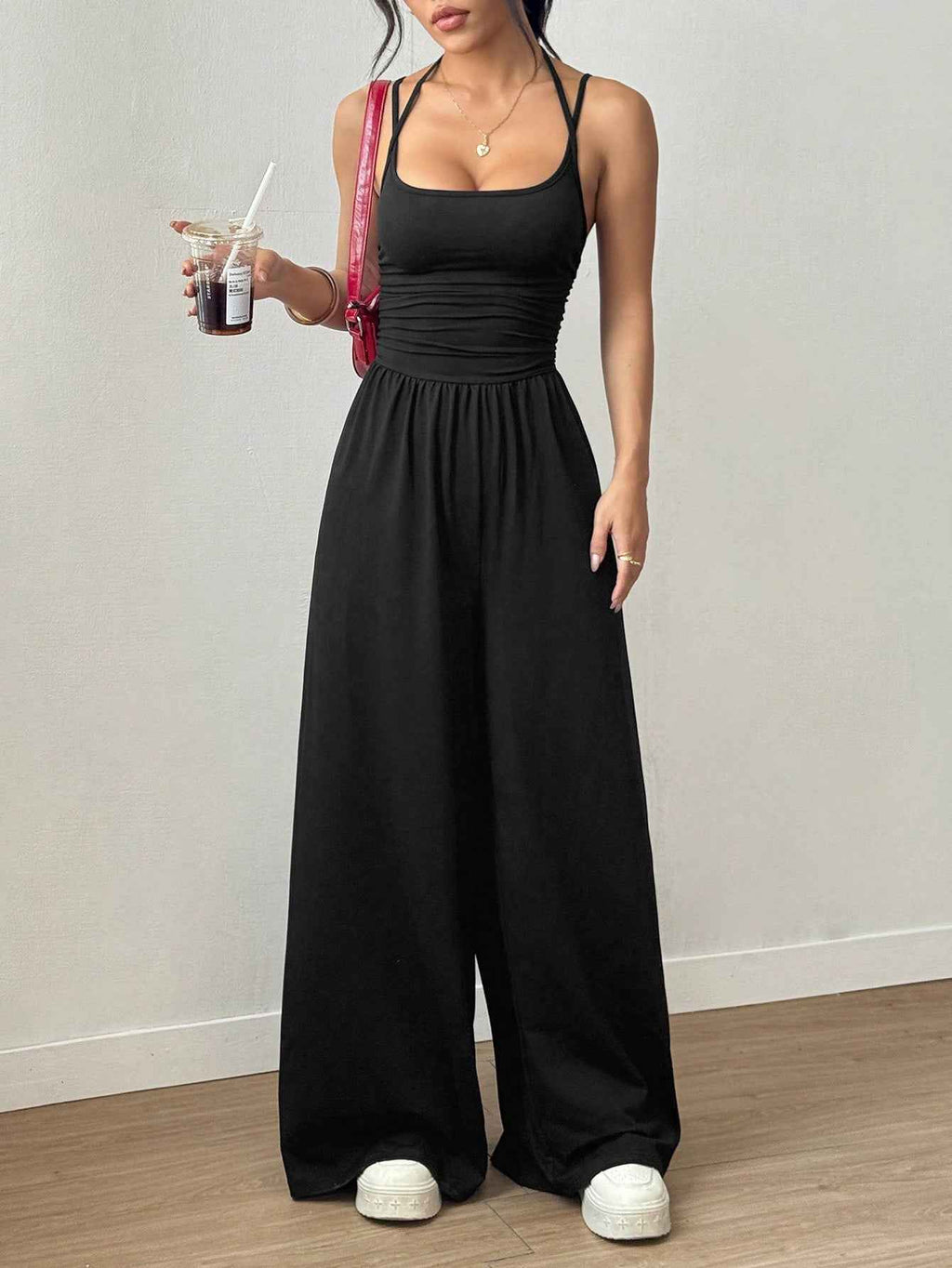 Casual Spaghetti Strap Jumpsuit