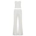Casual Polka Dot Jumpsuit Two Piece Set
