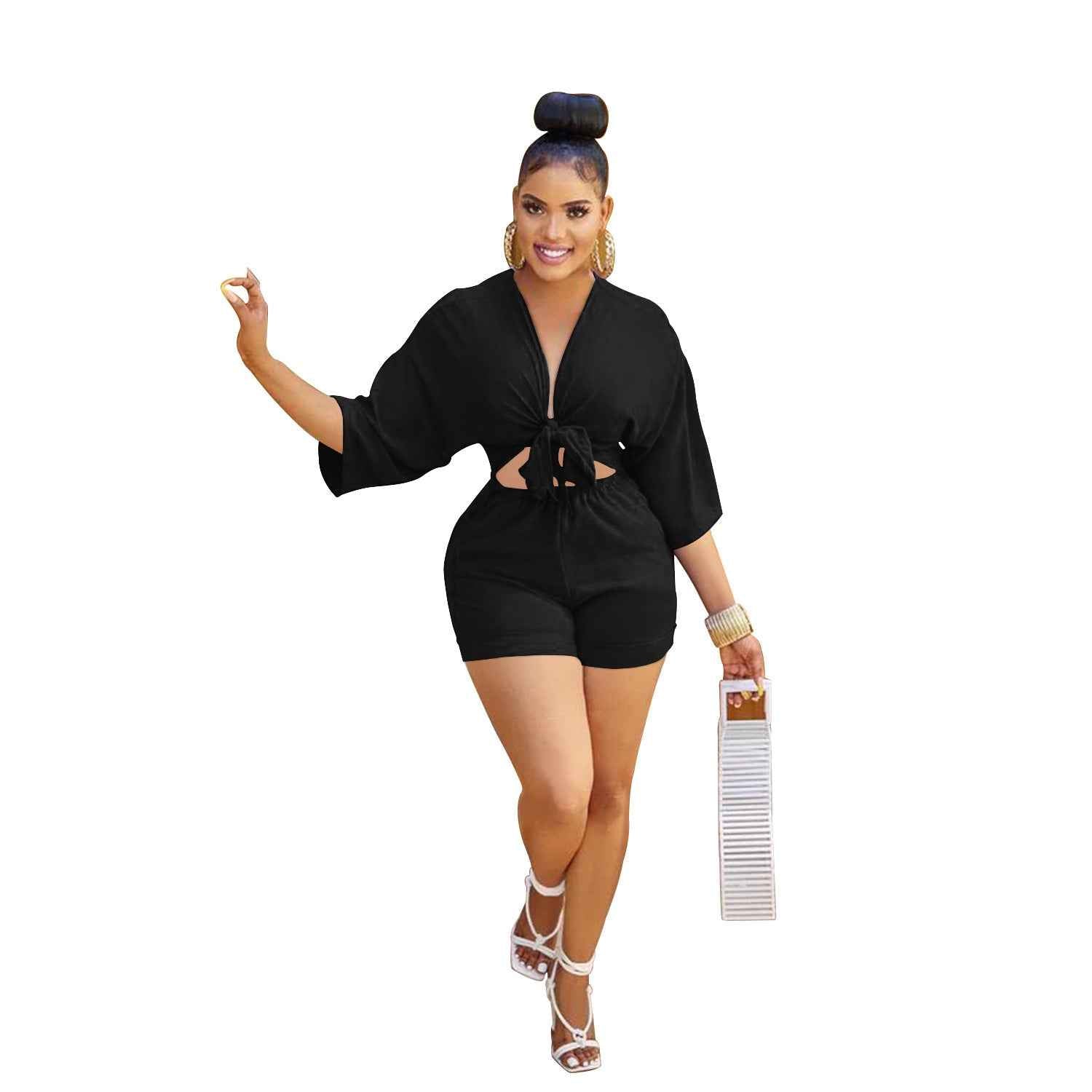 MUNSIEUR Women's Romper Set