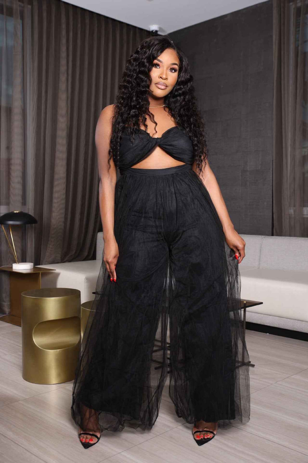 Crop Top Spaghetti Strap Sexy Jumpsuit Women