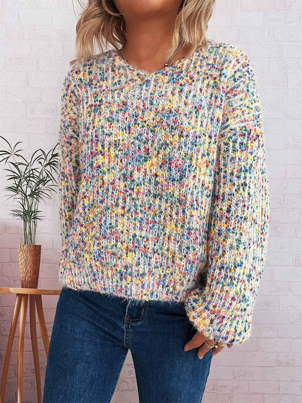 Knitted Pullover Sweater for Women