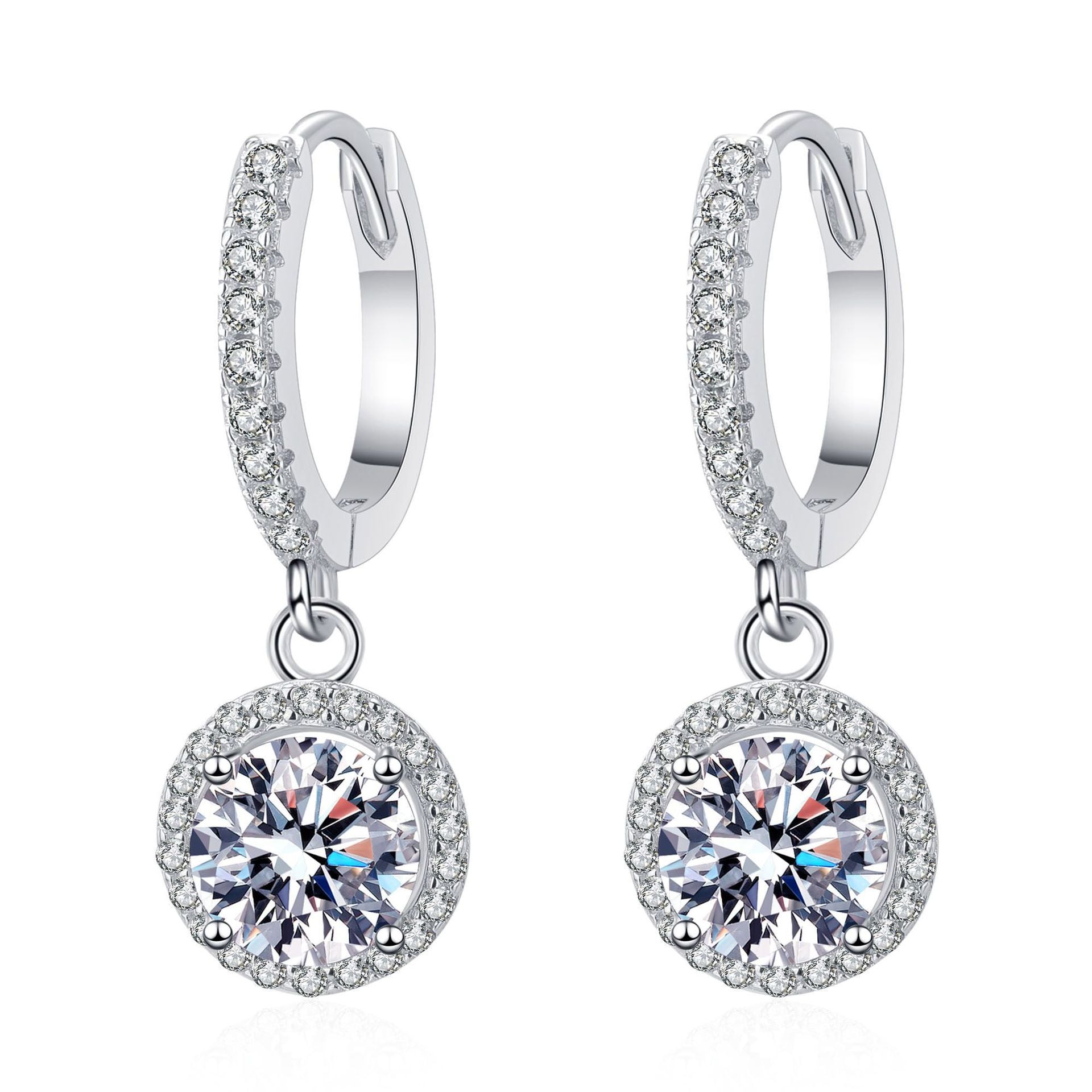 Sunflower Full Diamond Stud Earrings